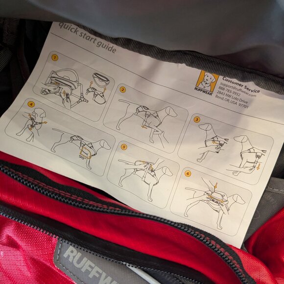 RuffWear Web Master Dog Harness and Palisades Backpack Bag size L/XL - Picture 4 of 15